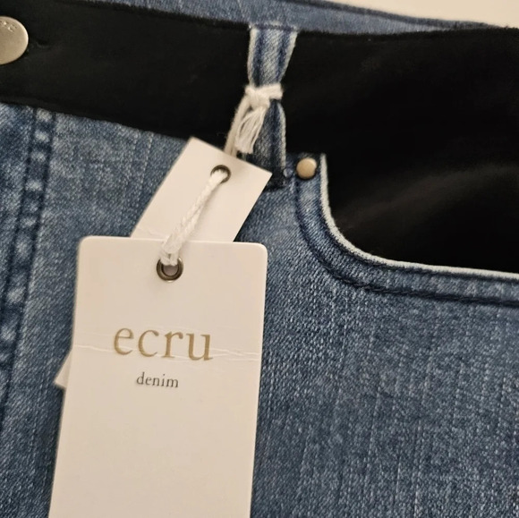 Ecru Denim The Los Feliz Velvet Inset Jeans - Picture 9 of 9